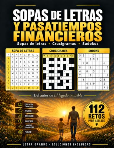 Portada de Sopas de letras y pasatiempos financieros, de J.R. Sanz